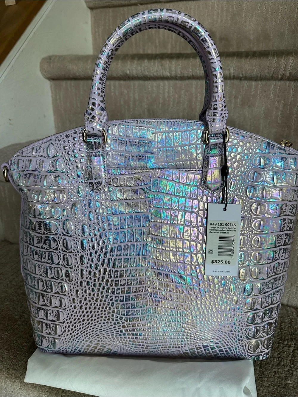 ✨💜 NWT Brahmin Large Duxbury in Violet Wonderland 💜✨